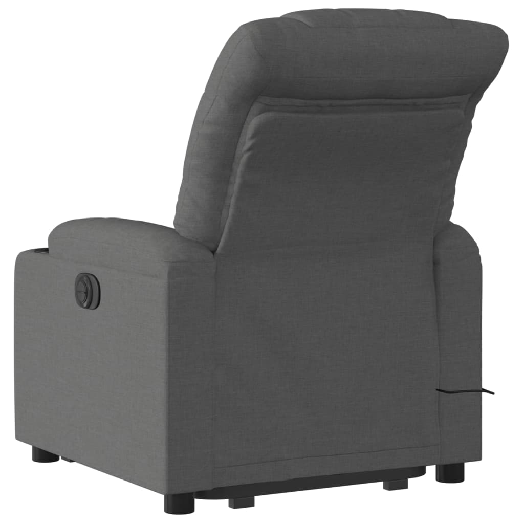 Fauteuil de massage inclinable Gris foncé Tissu - XIOS