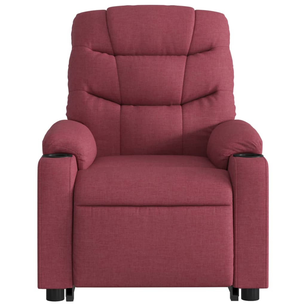 Fauteuil inclinable de massage Rouge bordeaux Tissu - XIOS