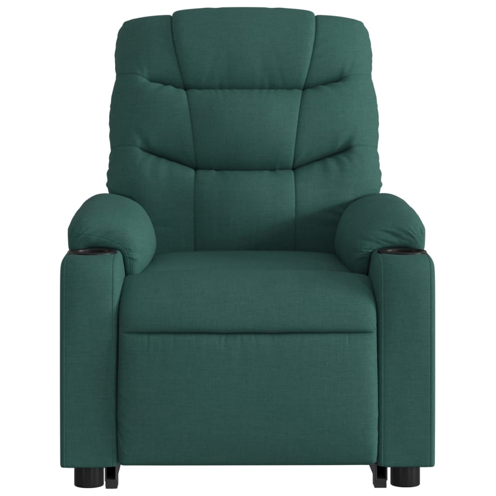 Fauteuil inclinable de massage Vert foncé Tissu - XIOS