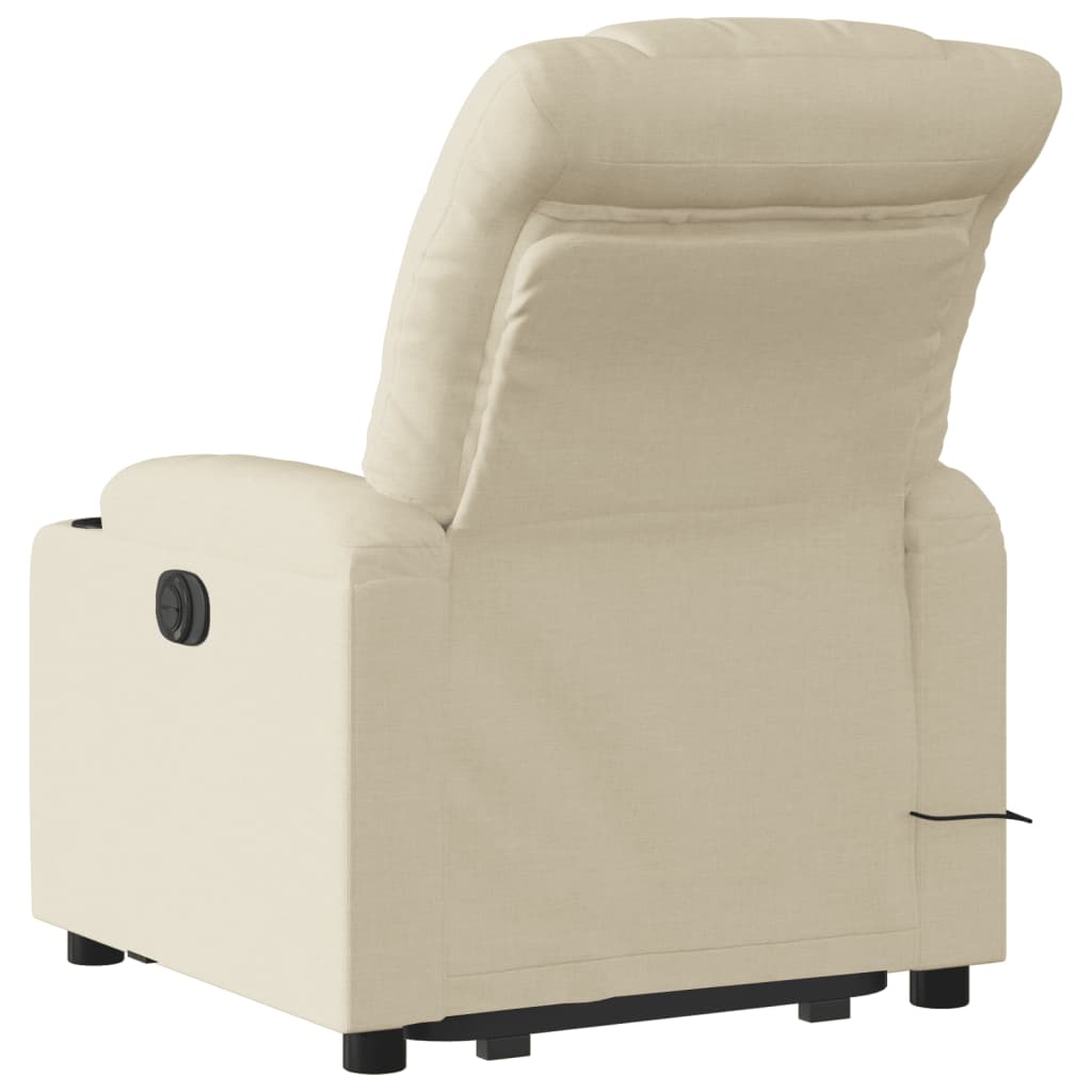 Fauteuil inclinable de massage Crème Tissu - XIOS