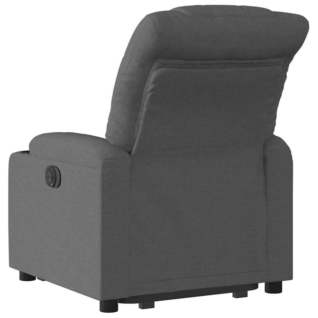 Fauteuil inclinable électrique gris foncé tissu - XIOS