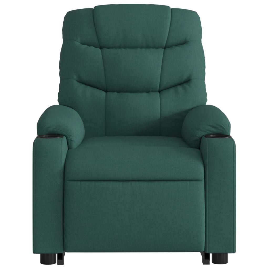 Fauteuil inclinable de massage électrique Vert foncé Tissu - XIOS