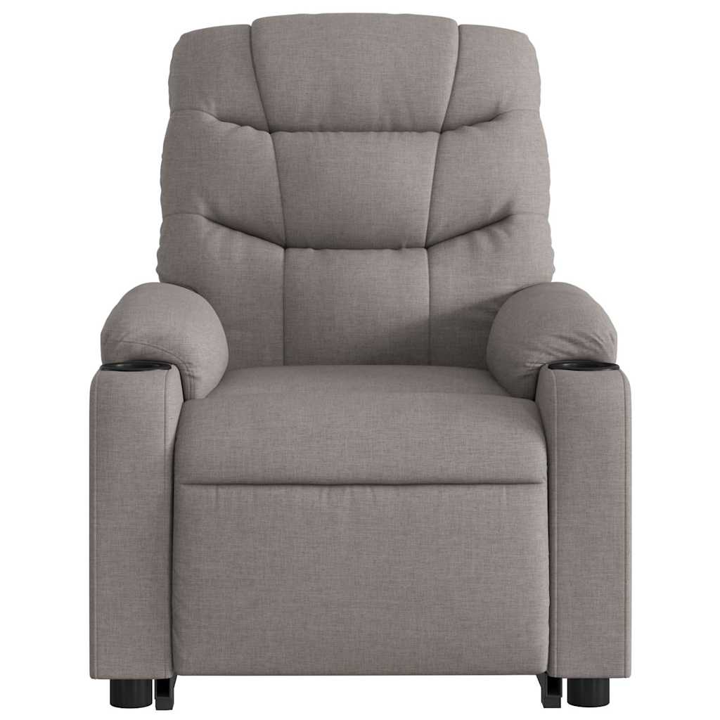 Fauteuil inclinable de massage électrique Taupe Tissu - XIOS