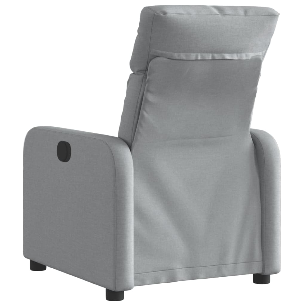 Fauteuil inclinable électrique Gris clair Tissu - XIOS