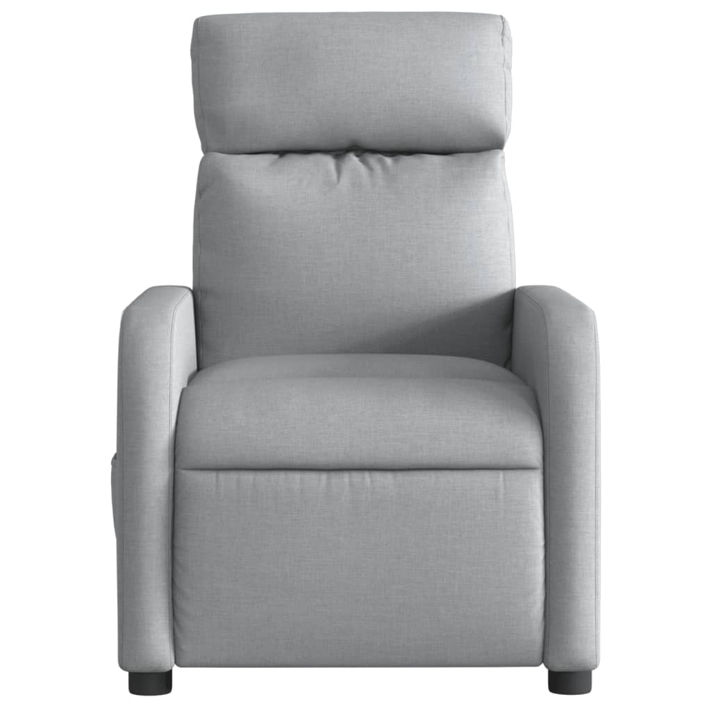 Fauteuil inclinable électrique Gris clair Tissu - XIOS