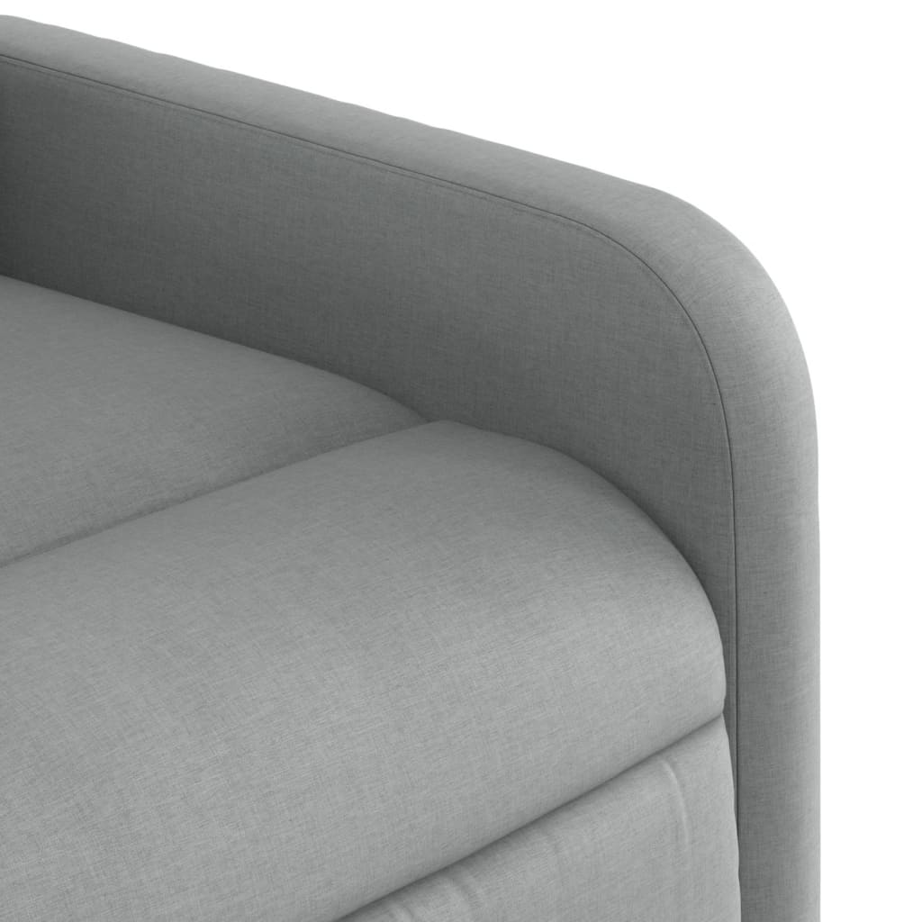 Fauteuil inclinable électrique Gris clair Tissu - XIOS