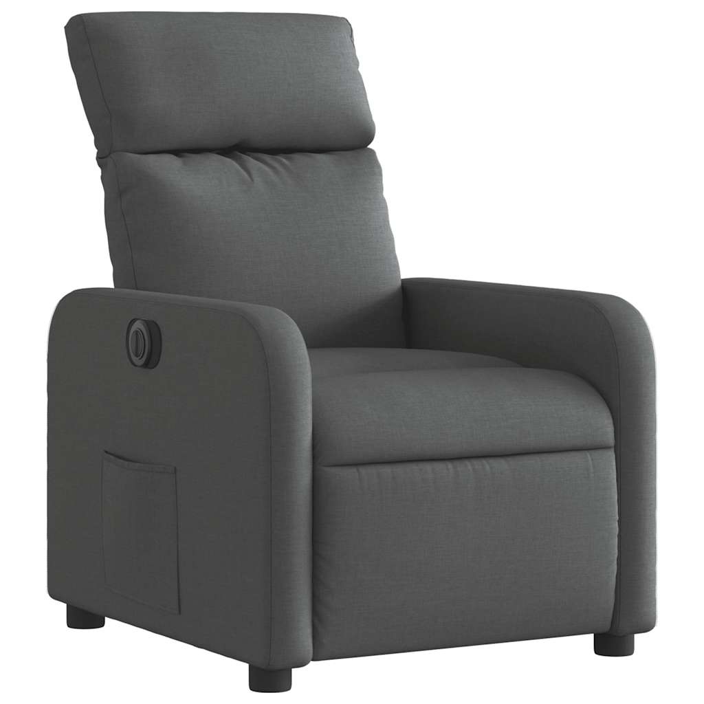Fauteuil inclinable électrique Gris foncé Tissu - XIOS