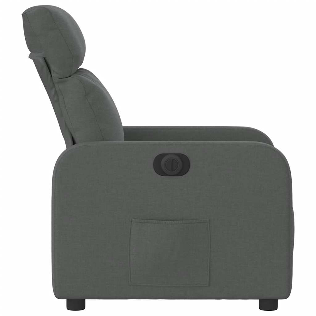 Fauteuil inclinable électrique Gris foncé Tissu - XIOS