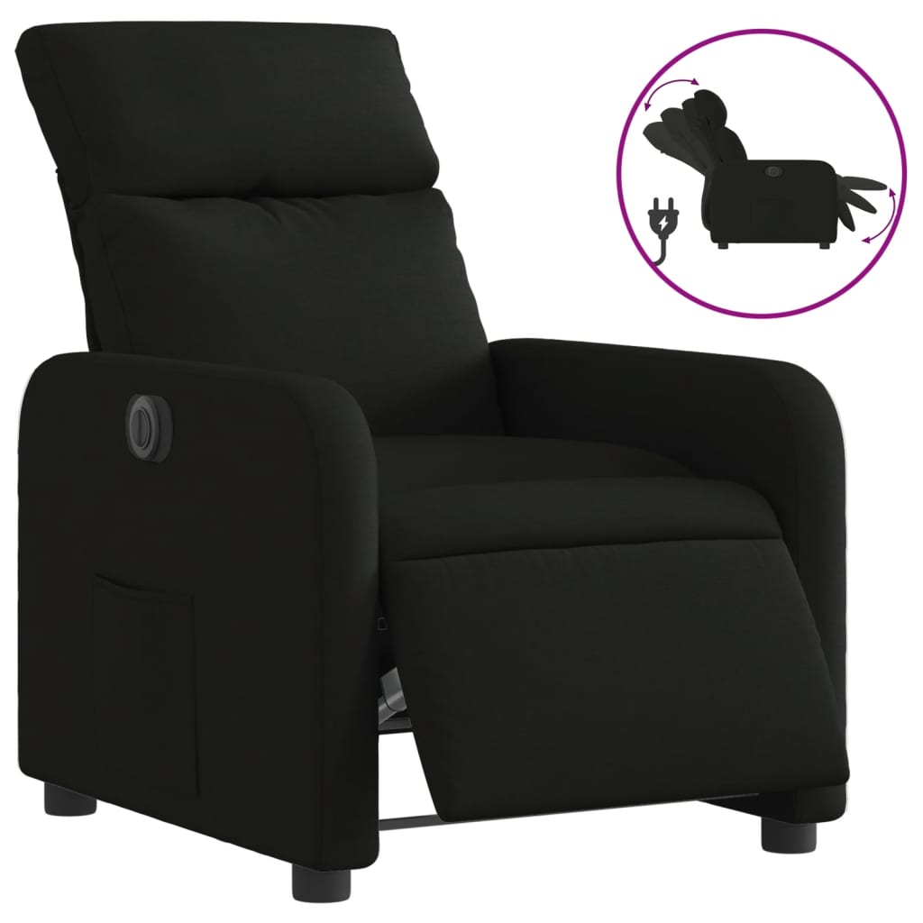 Fauteuil inclinable électrique Noir Tissu - XIOS