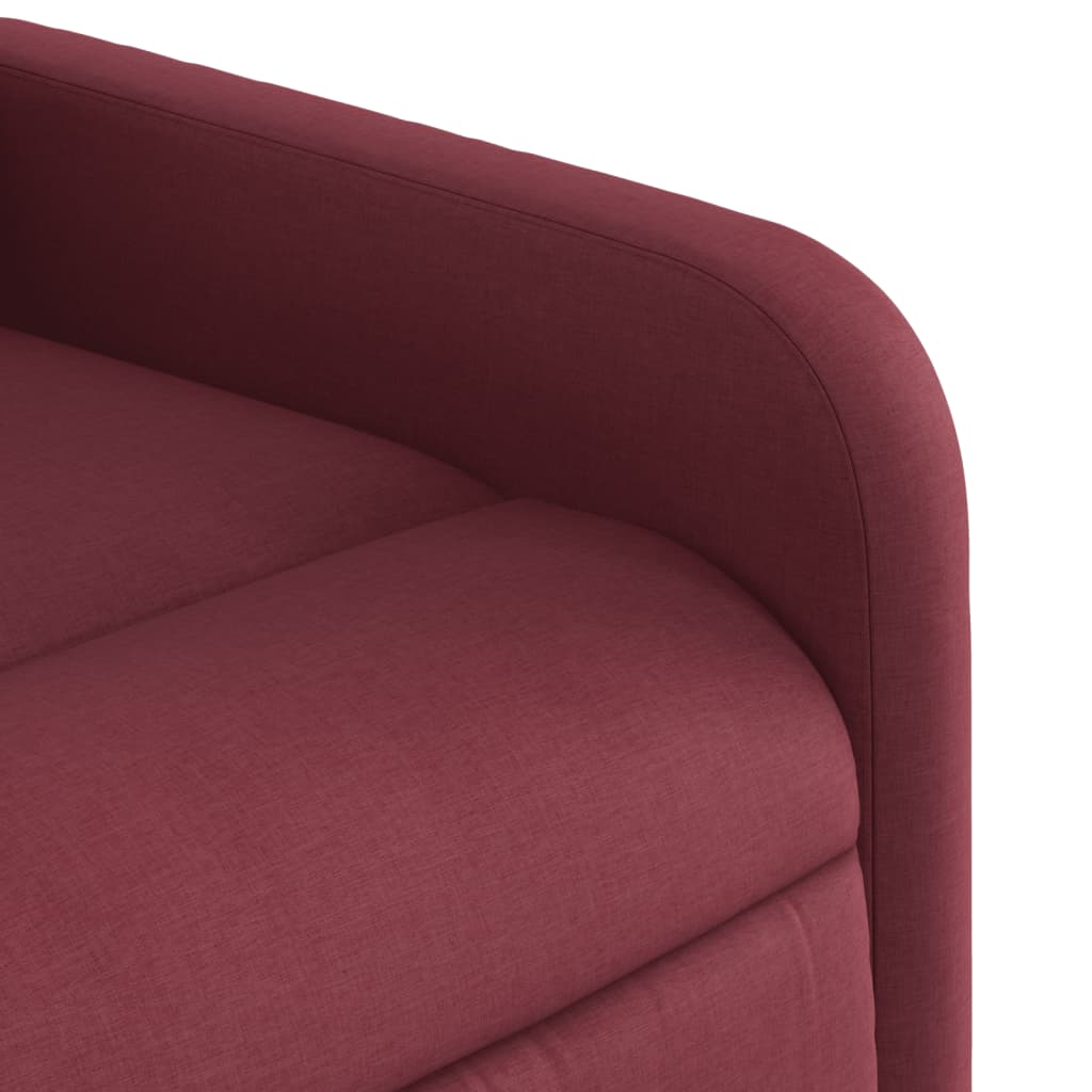 Fauteuil inclinable électrique Rouge bordeaux Tissu - XIOS