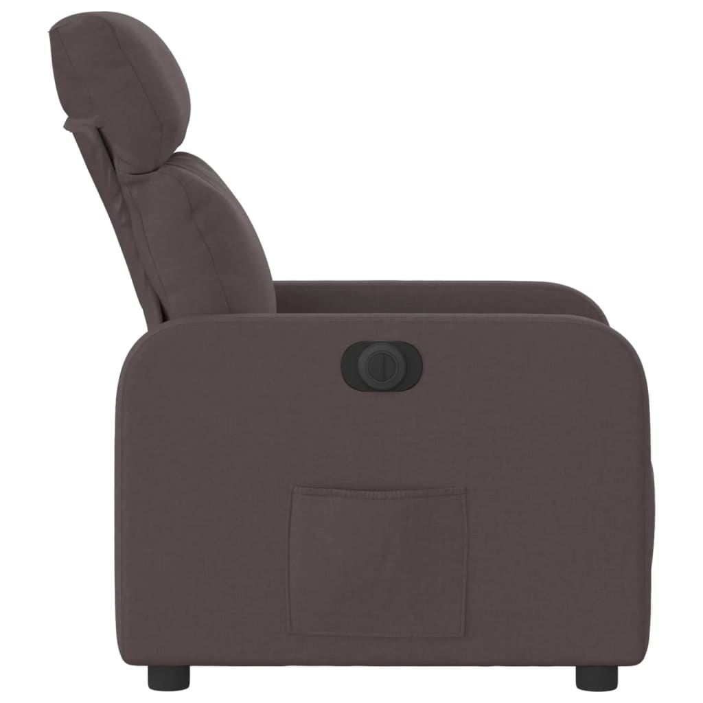 Fauteuil inclinable électrique Marron foncé Tissu - XIOS