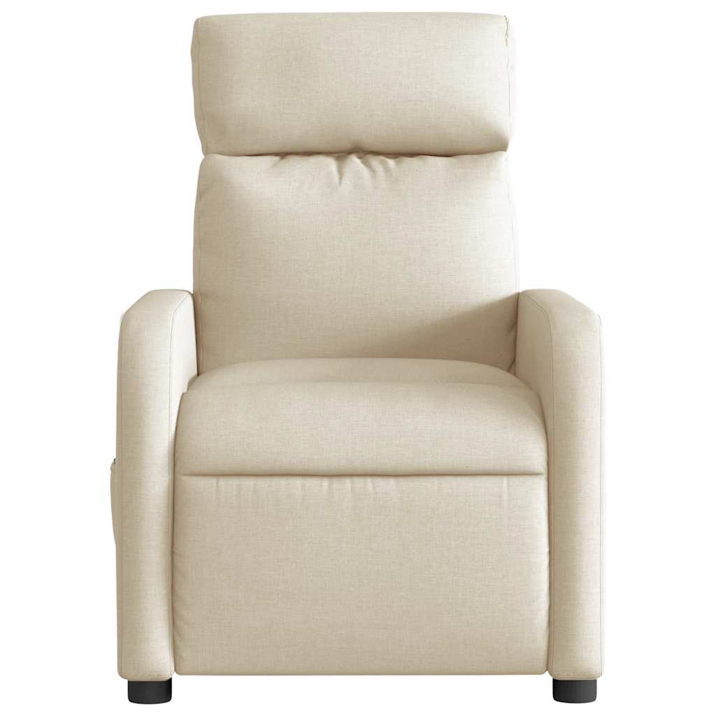 Fauteuil inclinable électrique Crème Tissu - XIOS