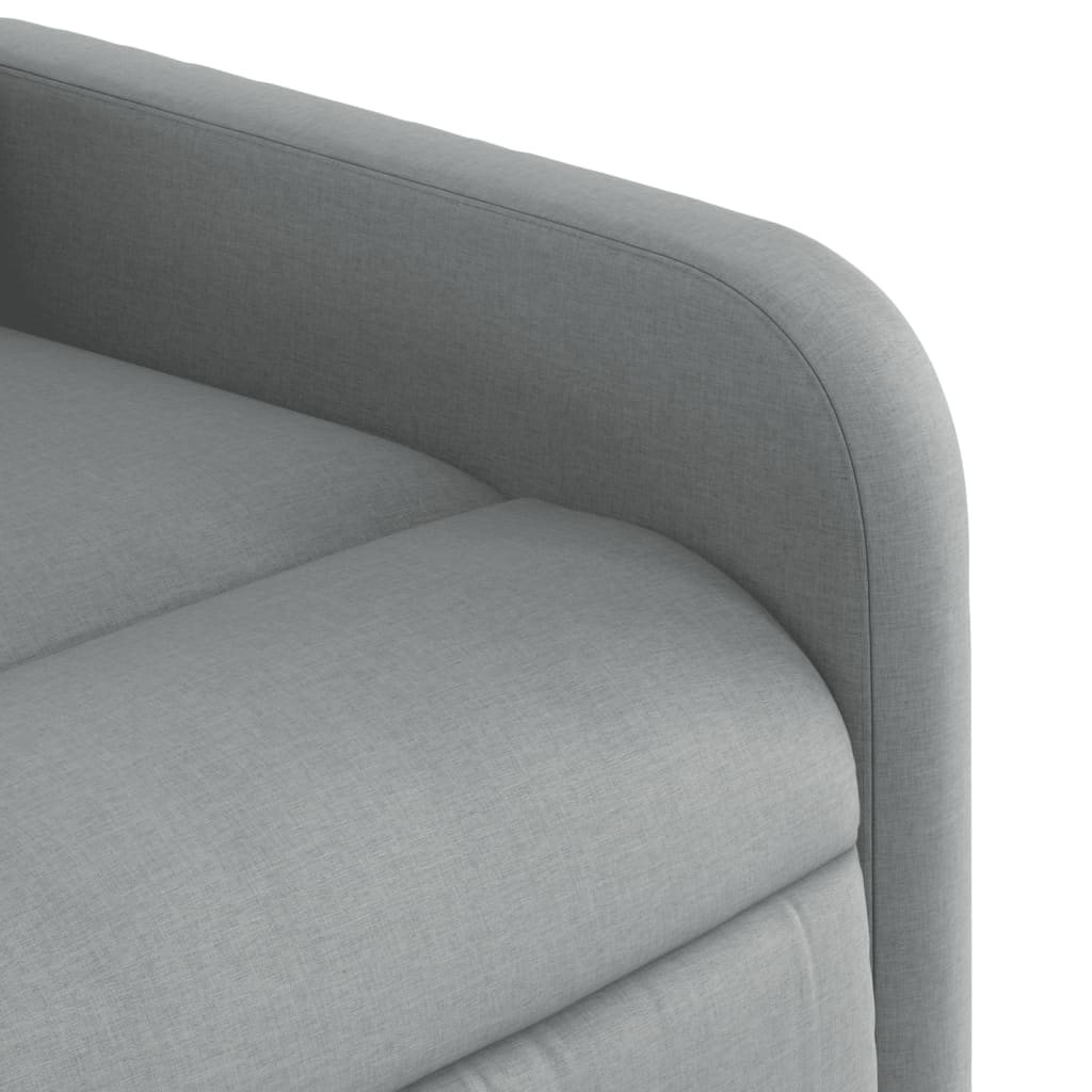 Fauteuil de massage inclinable électrique gris clair tissu - XIOS