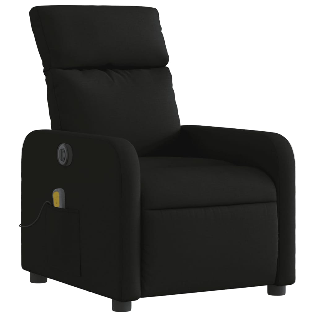 Fauteuil de massage inclinable électrique Noir Tissu - XIOS