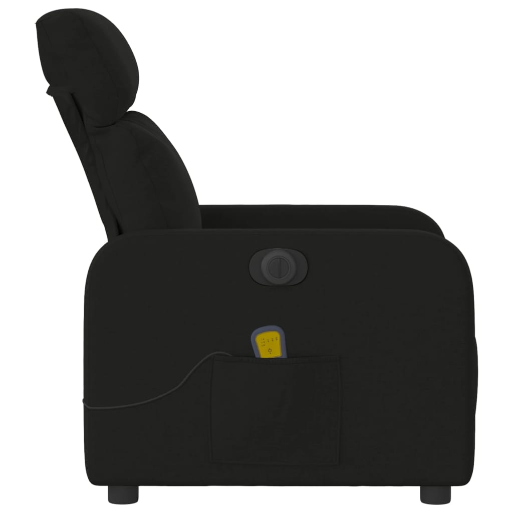 Fauteuil de massage inclinable électrique Noir Tissu - XIOS