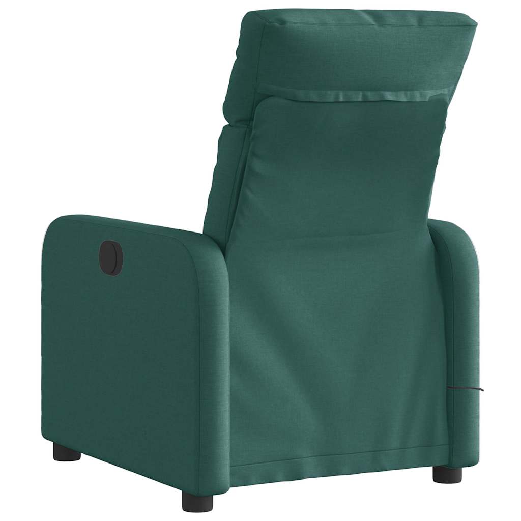 Fauteuil de massage inclinable électrique Vert foncé Tissu - XIOS