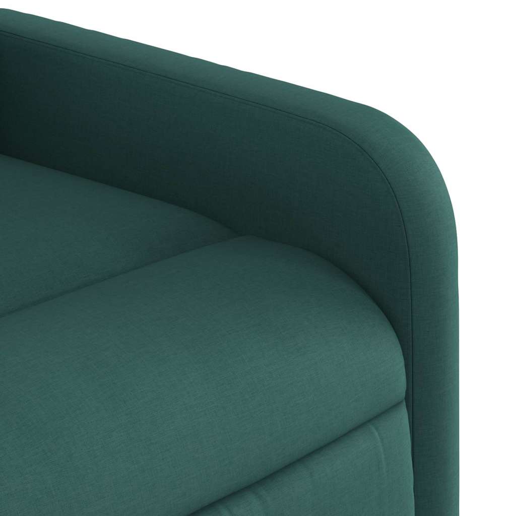 Fauteuil de massage inclinable électrique Vert foncé Tissu - XIOS