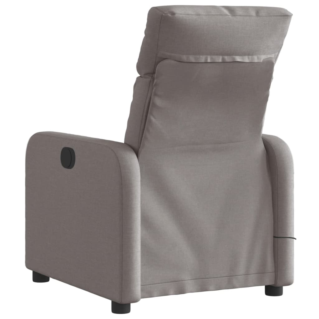 Fauteuil de massage inclinable électrique Taupe Tissu - XIOS