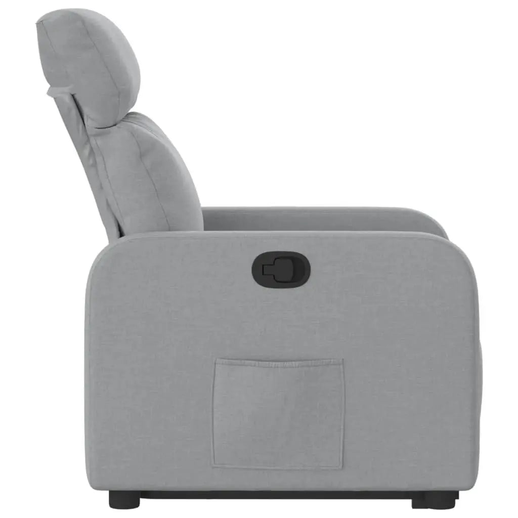 Fauteuil inclinable Gris clair Tissu - XIOS