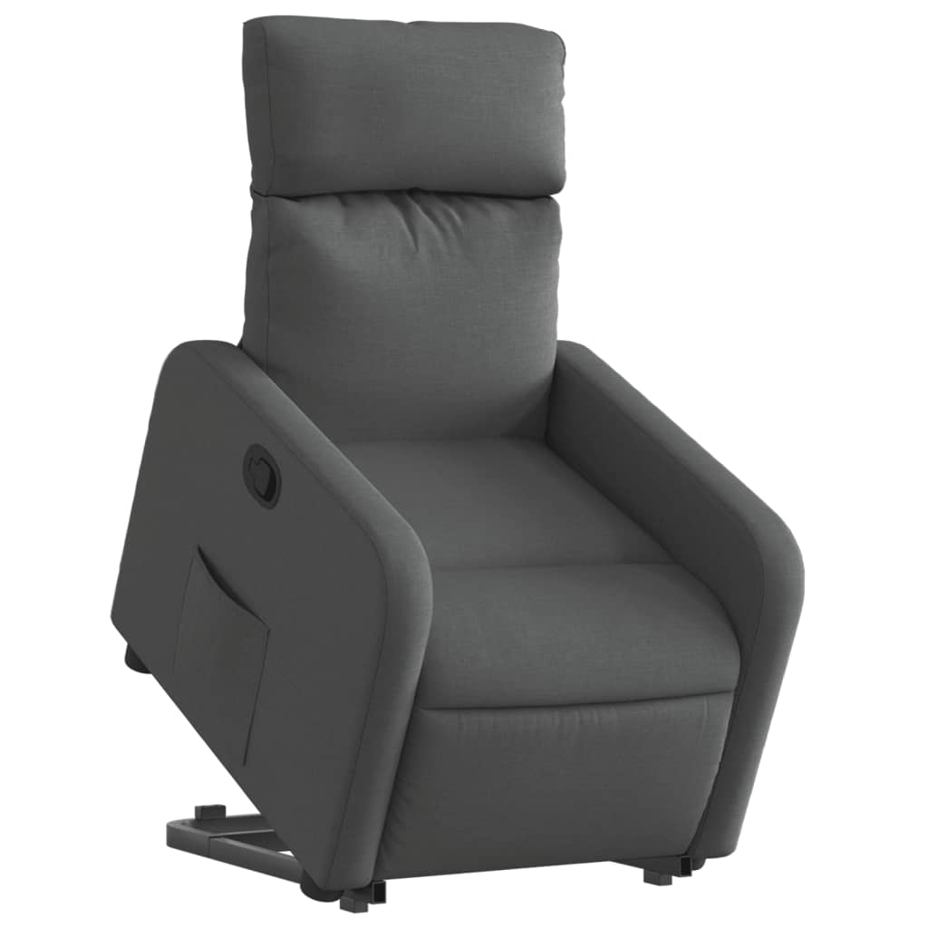 Fauteuil inclinable Gris foncé Tissu - XIOS