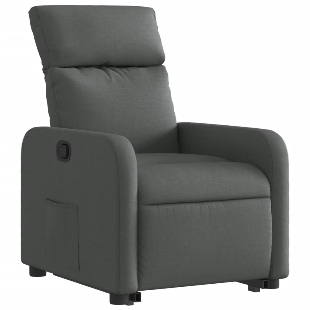 Fauteuil inclinable Gris foncé Tissu - XIOS