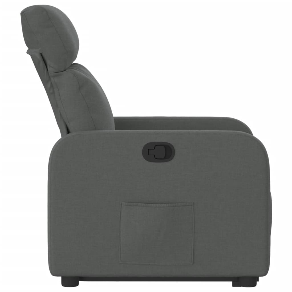 Fauteuil inclinable Gris foncé Tissu - XIOS