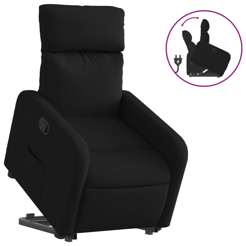 Fauteuil inclinable noir tissu - XIOS