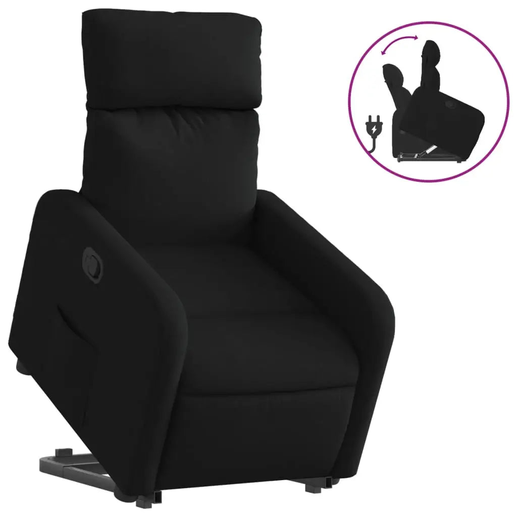 Fauteuil inclinable noir tissu - XIOS