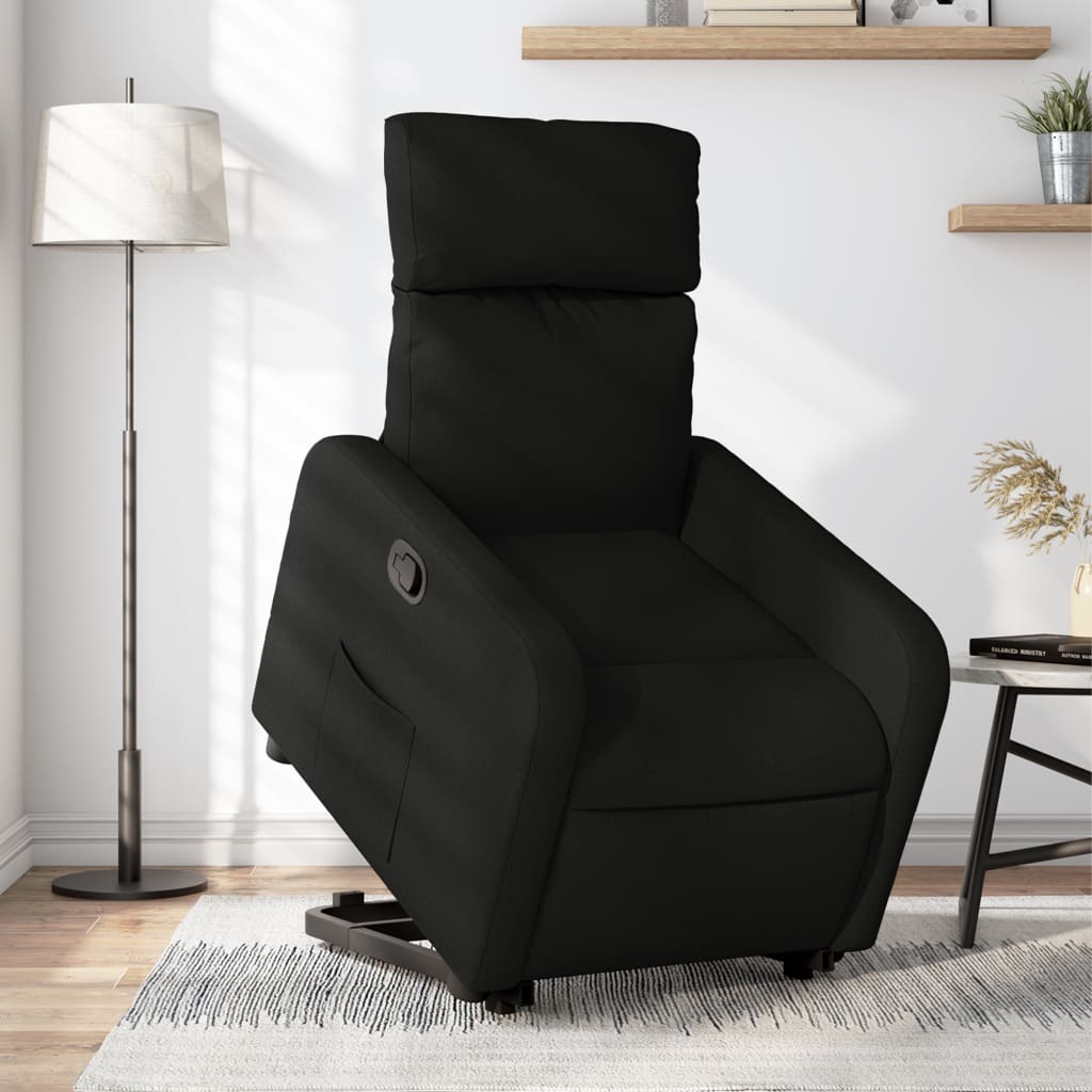 Fauteuil inclinable noir tissu - XIOS