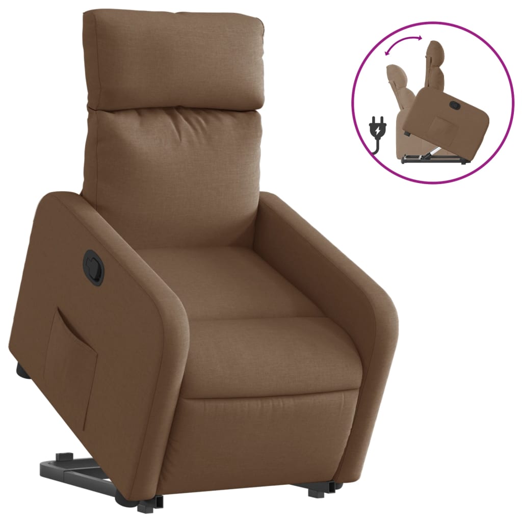Fauteuil inclinable Marron Tissu - XIOS