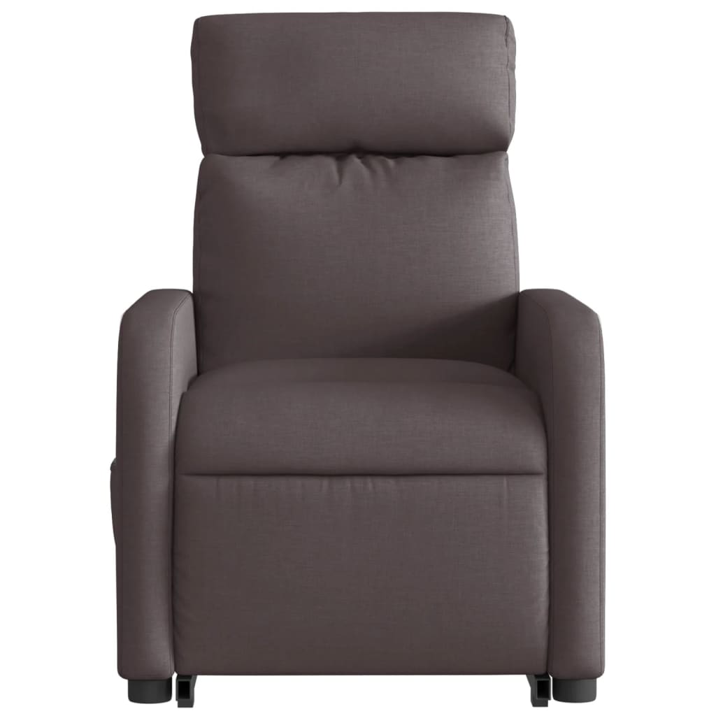 Fauteuil inclinable marron foncé tissu - XIOS