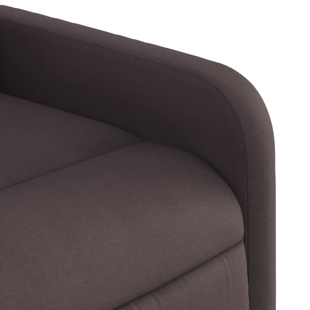 Fauteuil inclinable marron foncé tissu - XIOS