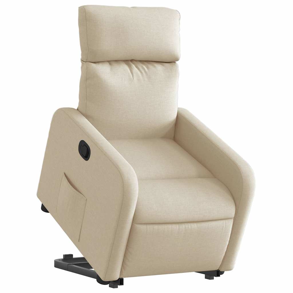 Fauteuil inclinable Crème Tissu - XIOS