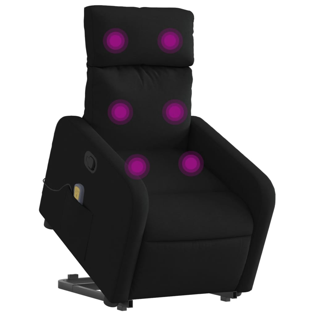 Fauteuil de massage inclinable Noir Tissu - XIOS