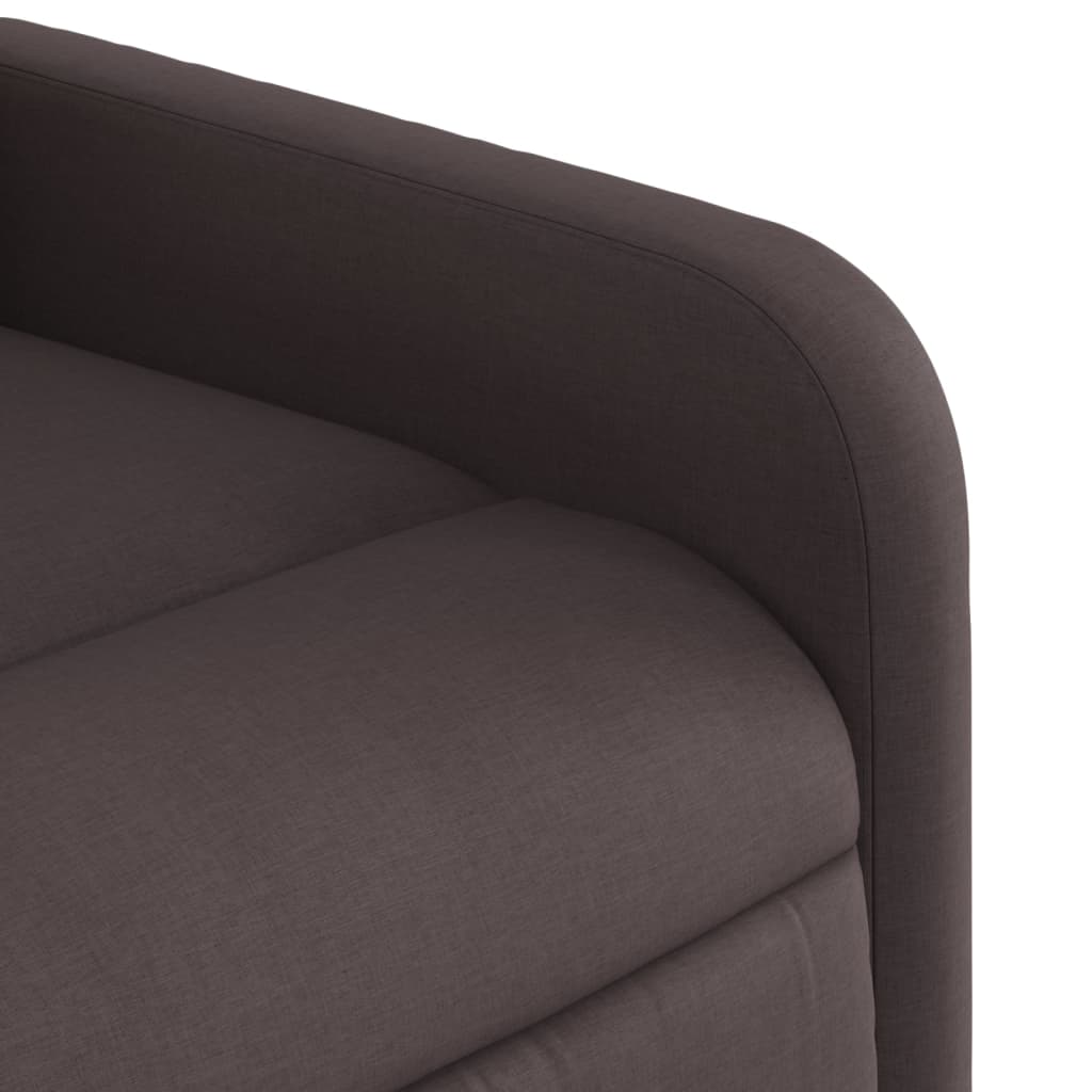Fauteuil inclinable de massage Marron foncé Tissu - XIOS