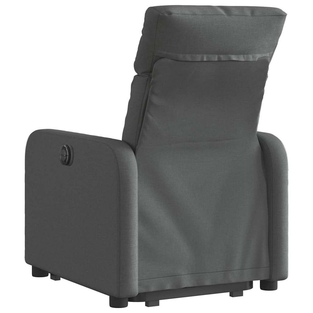 Fauteuil inclinable électrique gris foncé tissu - XIOS