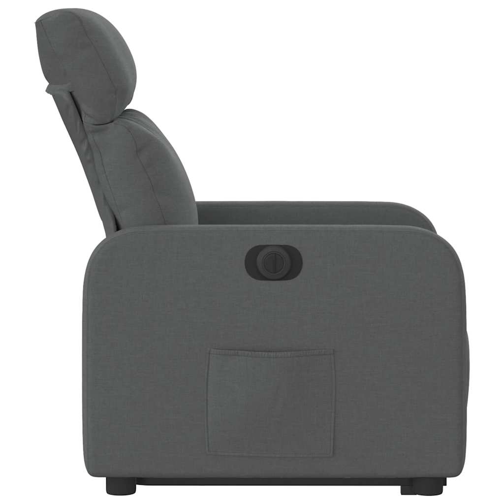 Fauteuil inclinable électrique gris foncé tissu - XIOS