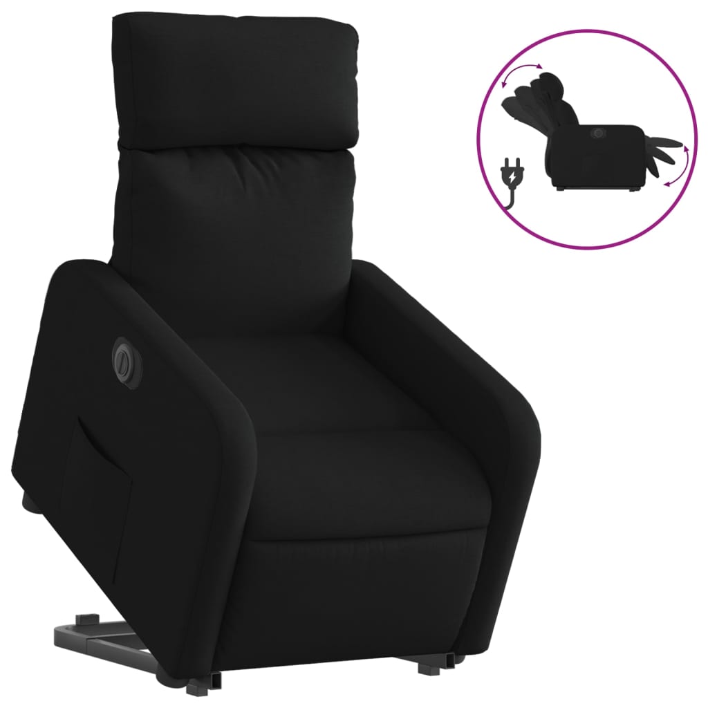 Fauteuil inclinable électrique noir tissu - XIOS