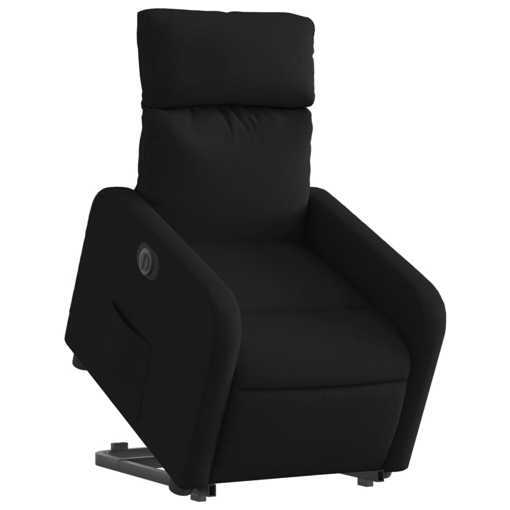 Fauteuil inclinable électrique noir tissu