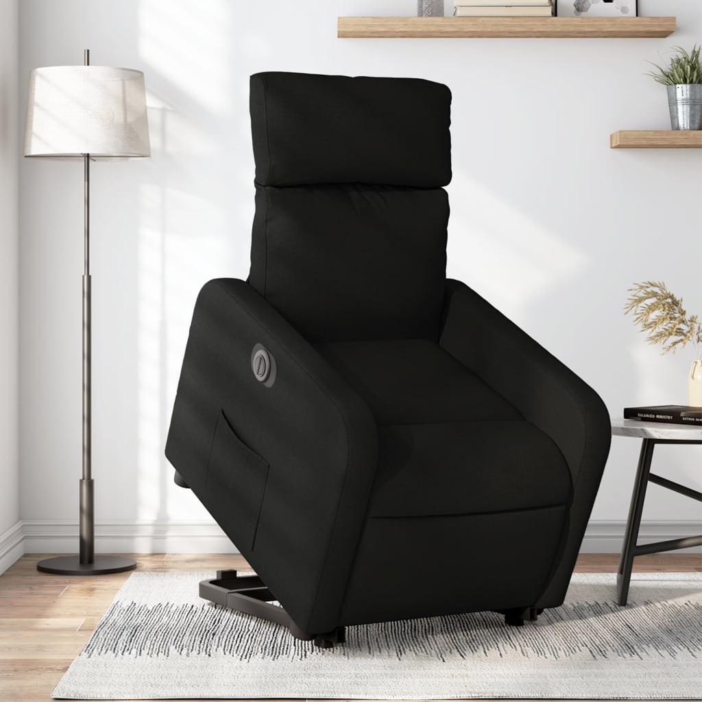 Fauteuil inclinable électrique noir tissu - XIOS