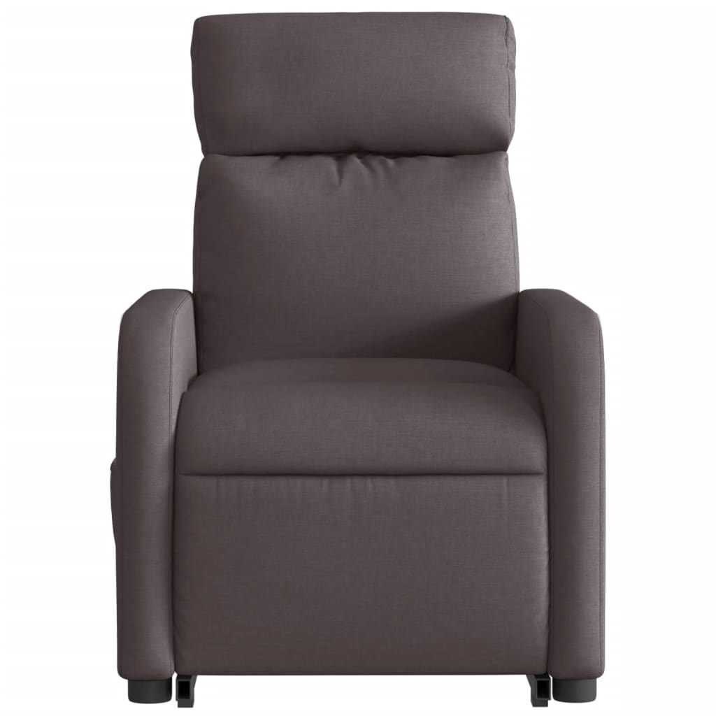 Fauteuil inclinable électrique marron foncé tissu - XIOS