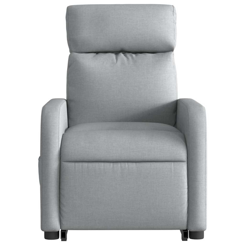 Fauteuil inclinable de massage électrique Gris clair Tissu - XIOS