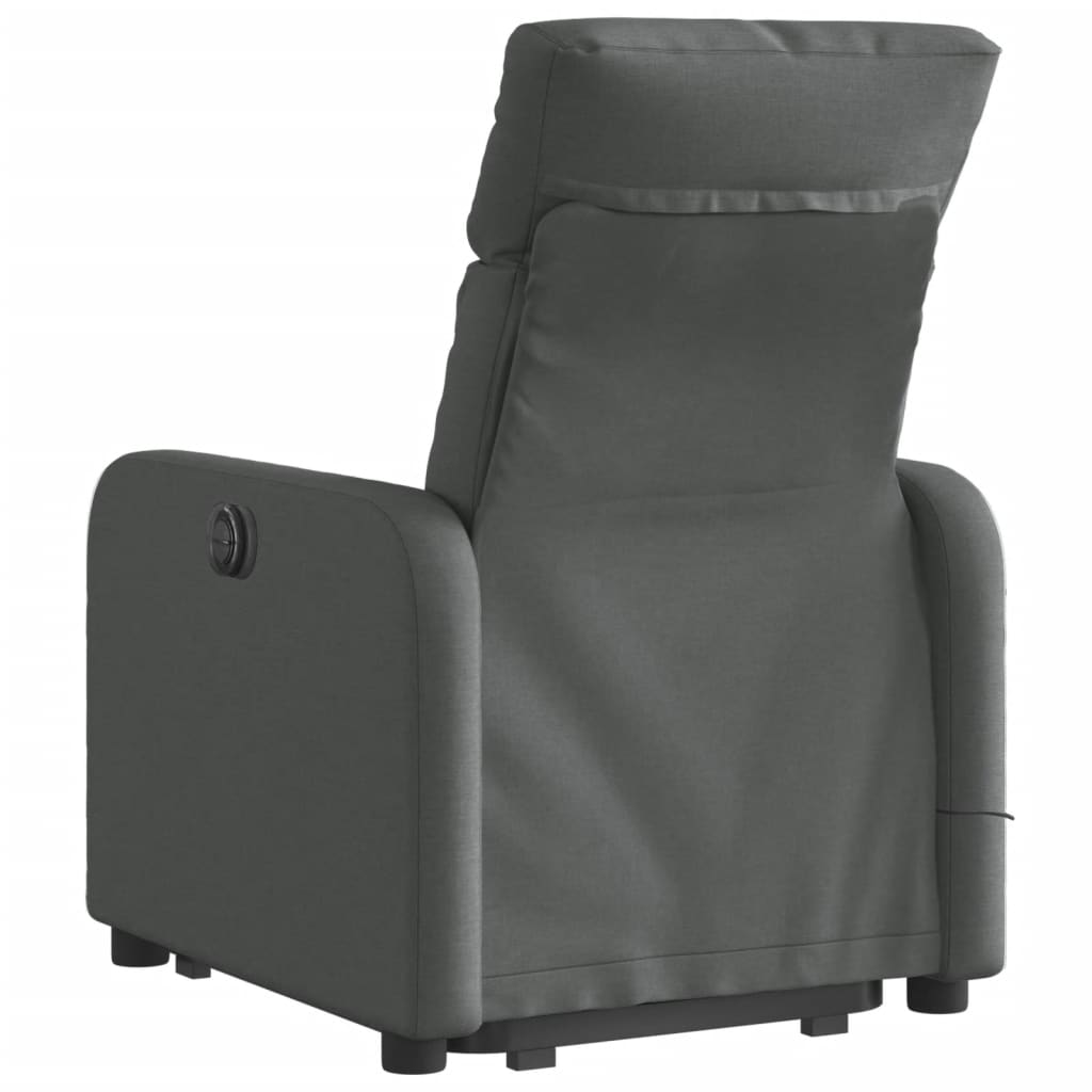 Fauteuil inclinable de massage électrique Gris foncé Tissu - XIOS