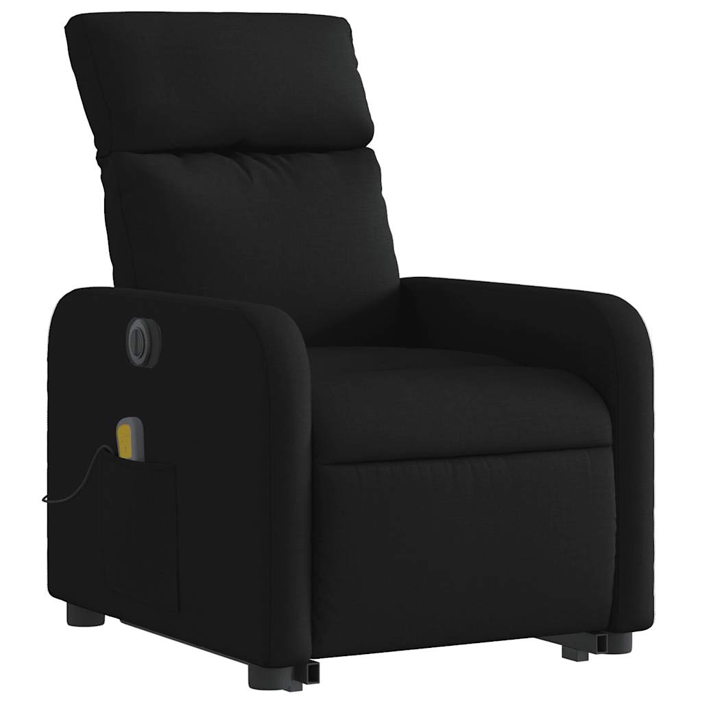 Fauteuil inclinable de massage électrique Noir Tissu - XIOS