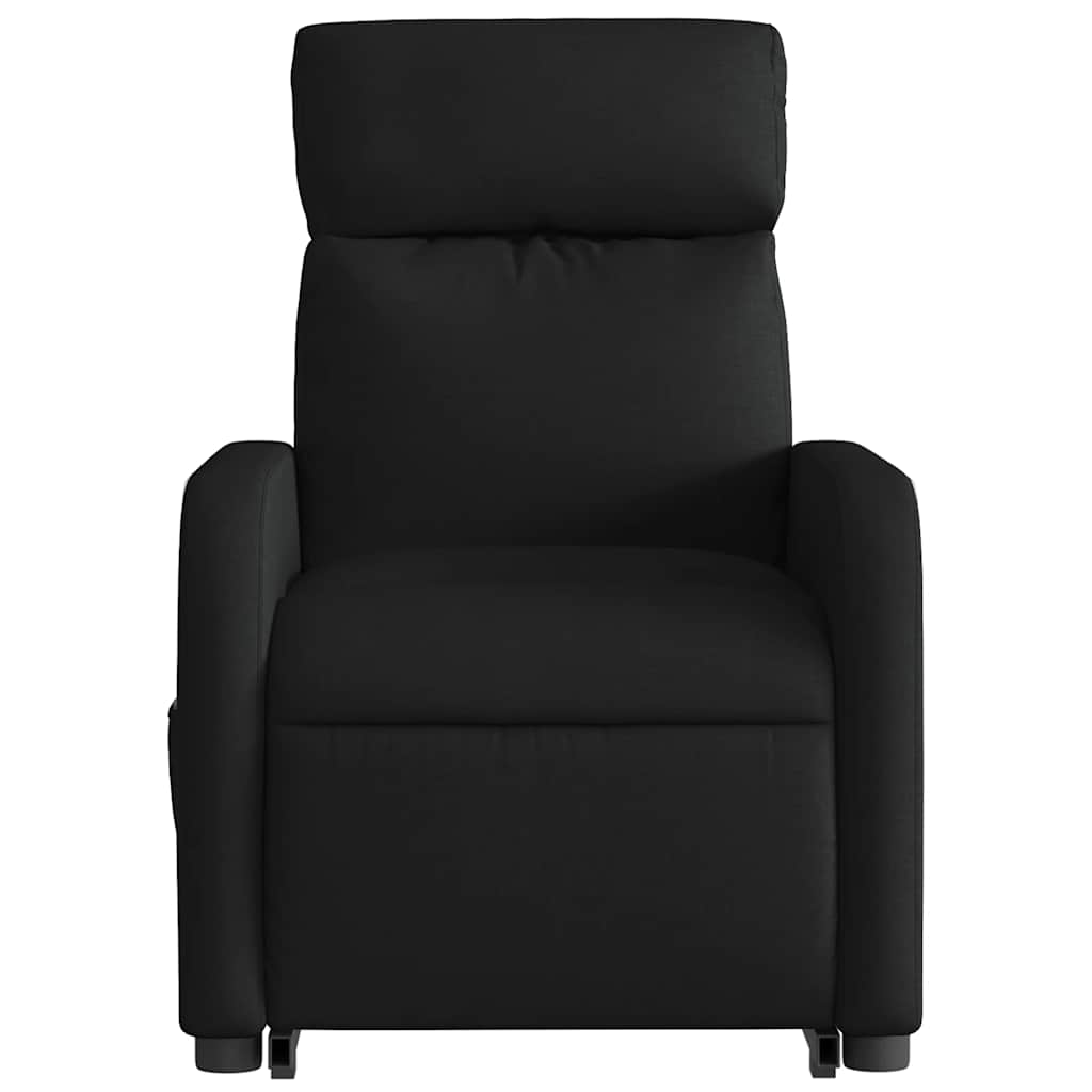 Fauteuil inclinable de massage électrique Noir Tissu