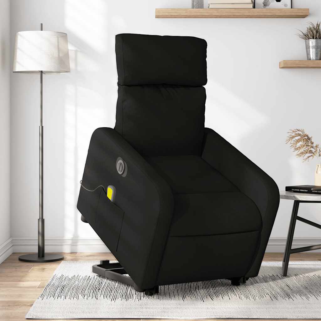 Fauteuil inclinable de massage électrique Noir Tissu - XIOS