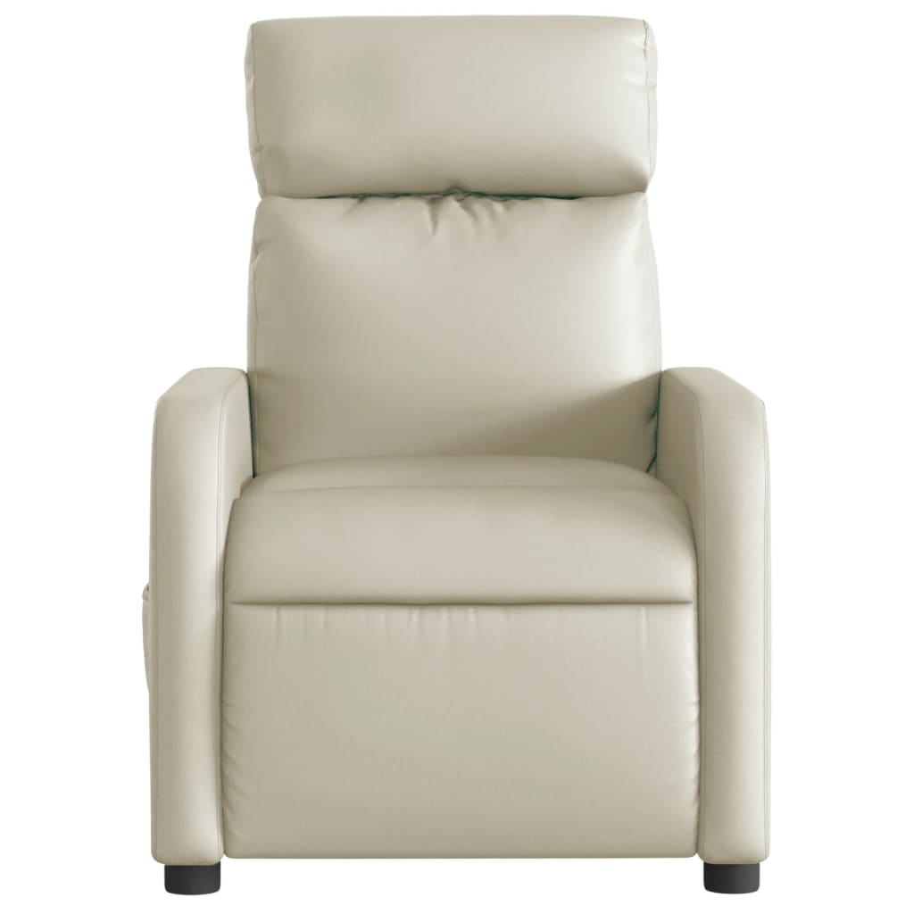 Fauteuil inclinable électrique Crème Similicuir - XIOS
