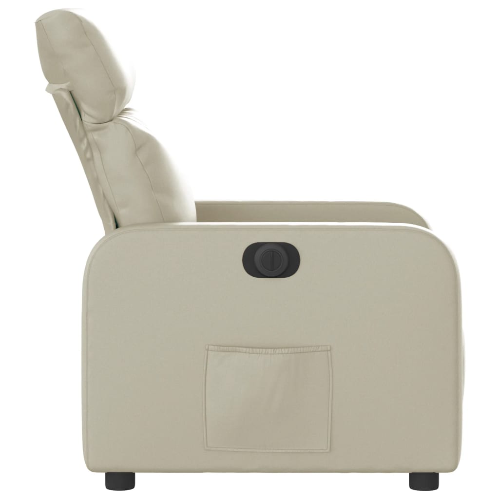 Fauteuil inclinable électrique Crème Similicuir - XIOS