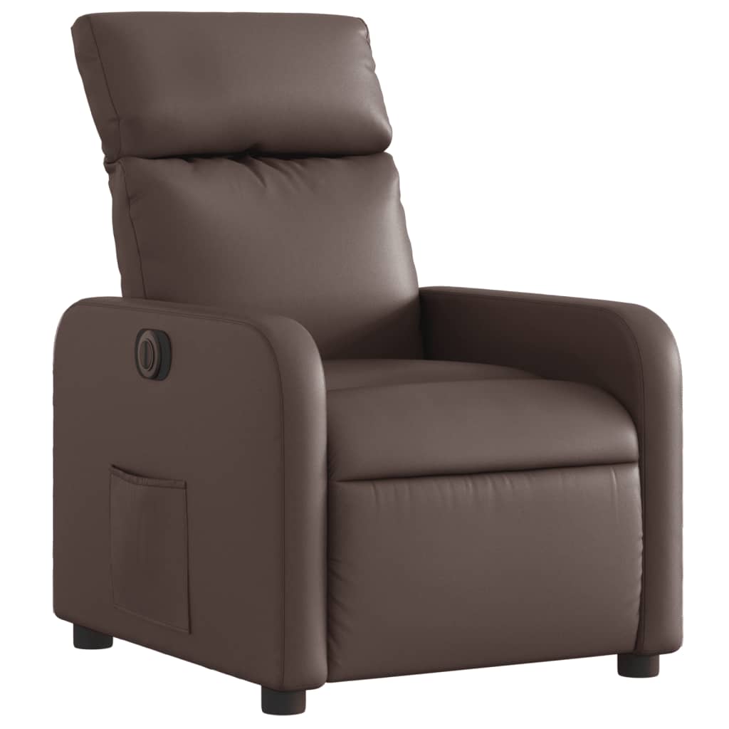 Fauteuil inclinable électrique Marron Similicuir - XIOS