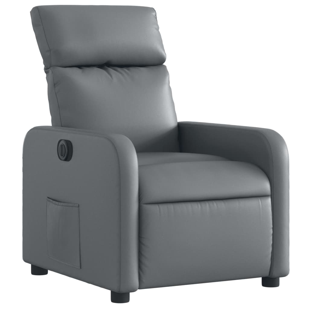Fauteuil inclinable électrique Gris Similicuir - XIOS